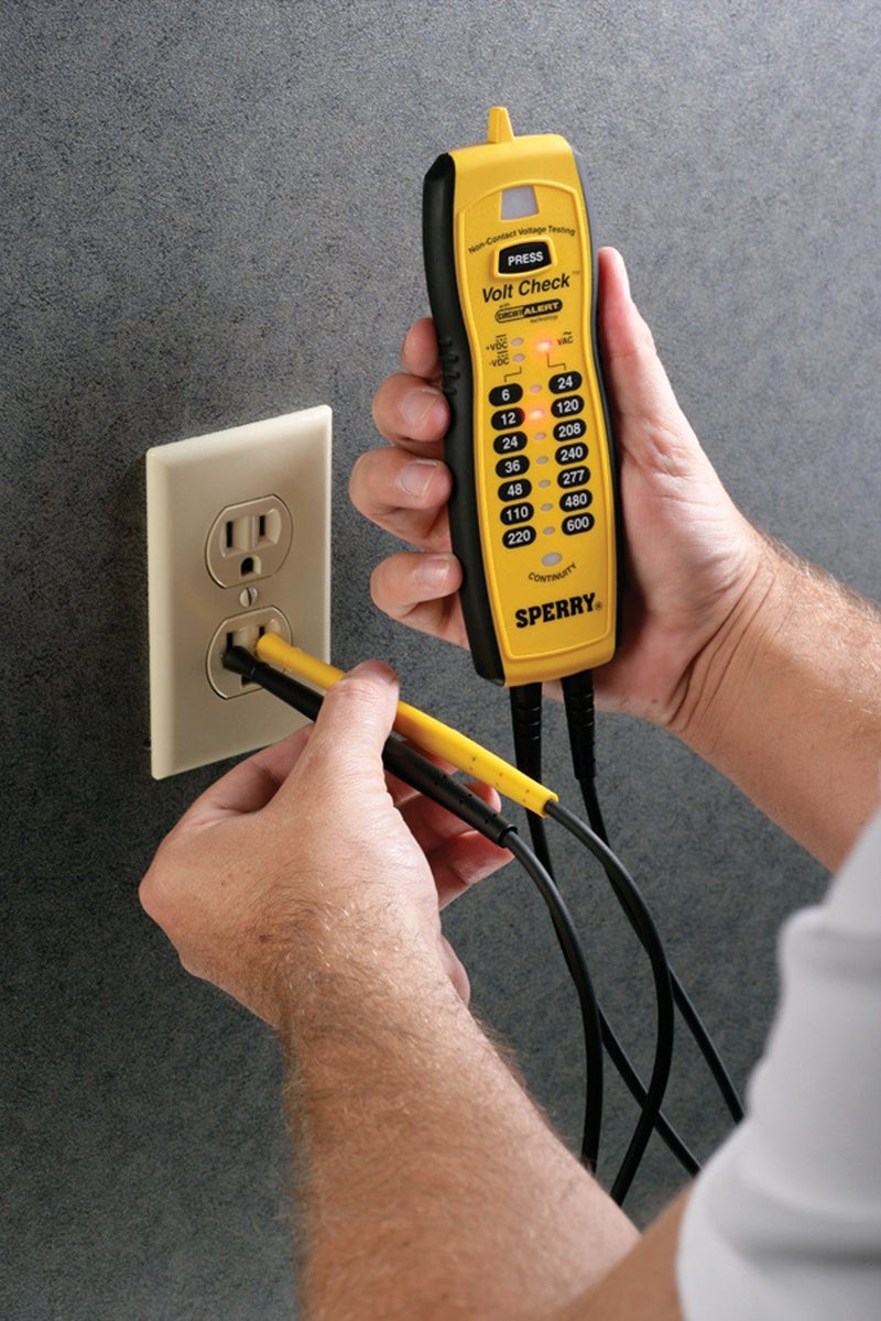 Sperry Instruments VC61000 Volt Check Voltage & Continuity Tester, Black & Yellow - Image 5